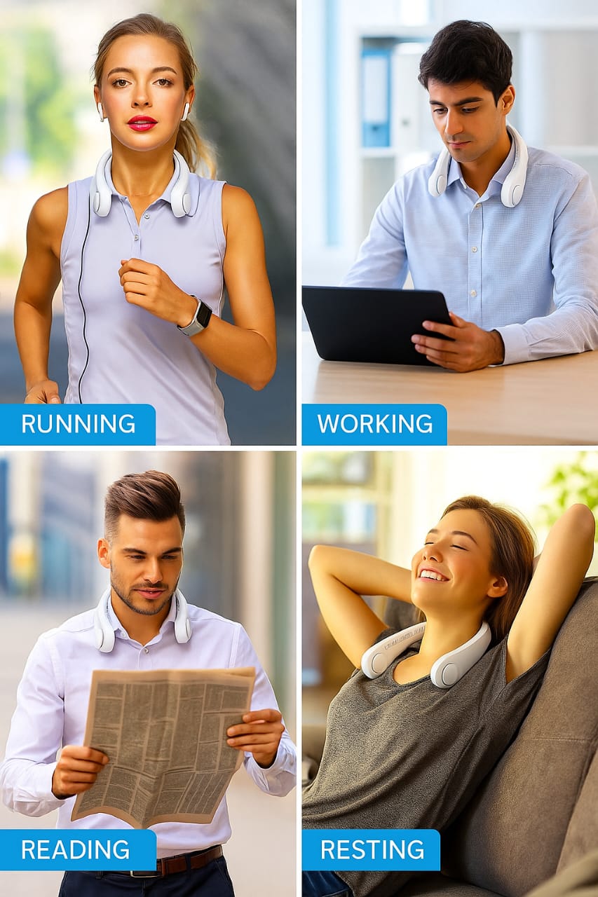 Portable Bladeless Rechargeable Neck Fan - Vistora